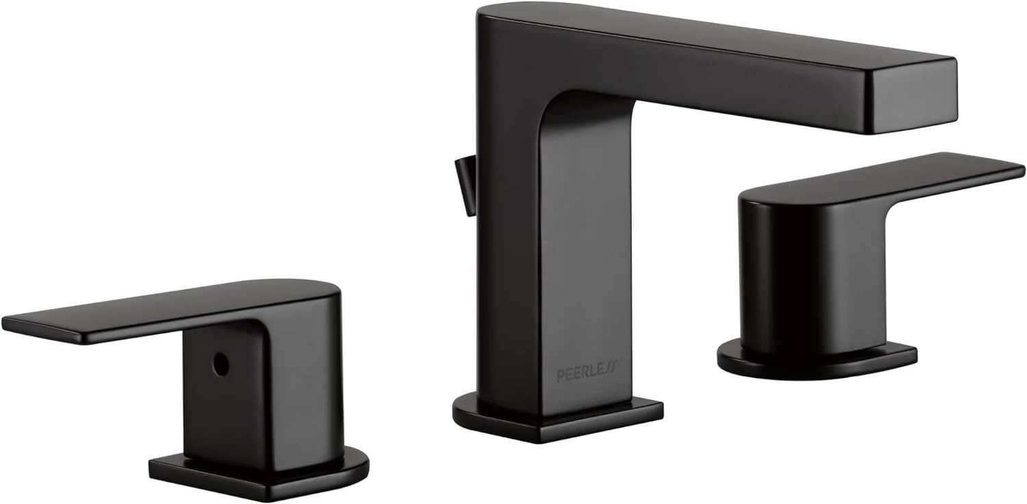 Peerless matte black bathroom faucet | Tavomart
